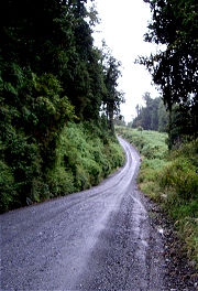 De weg van Chaiten naar Puyuhuapi